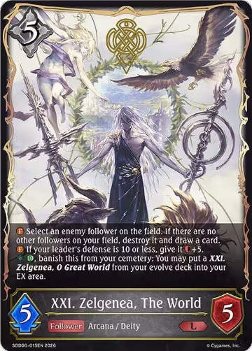 XXI. Zelgenea, The World (SDD06-015EN) — card price