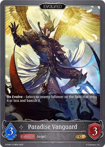 Paradise Vanguard (Evolved) (SDD06-018EN), Showdown Deck: Havencraft — Shadowverse card price