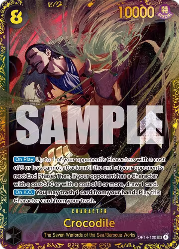 Crocodile - OP14-120 (CS26-27 Regionals Season 1) (OP14-120), One Piece Promotion Cards — One Piece card price
