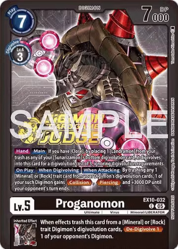 Proganomon (Judge Pack 9) (EX10-032 C), Sinister Order — Digimon card price