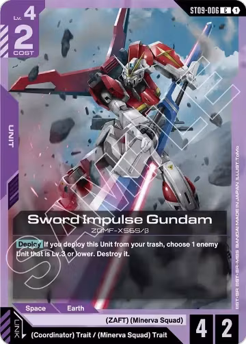 Sword Impulse Gundam (ST09-006), Starter Deck 09: Destiny Ignition — Gundam card price
