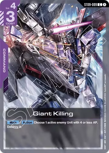 Giant Killing (ST09-009), Starter Deck 09: Destiny Ignition — Gundam card price