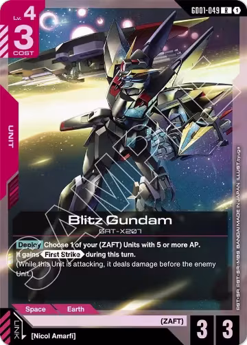 Blitz Gundam (GD01-049), Starter Deck 09: Destiny Ignition — Gundam card price
