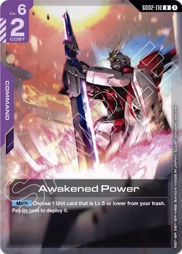 Awakened Power (GD02-110), Starter Deck 09: Destiny Ignition — Gundam card price