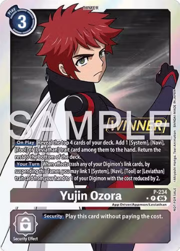 Yujin Ozora (Store Tournament 2026 Vol. 2 Winner Pack) (P-234 P), Digimon Promotion Cards — Digimon card price