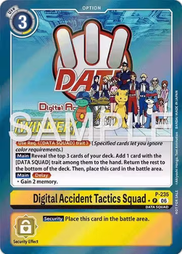 Digital Accident Tactics Squad (Store Tournament 2026 Vol. 2 Winner Pack) (P-235 P), Digimon Promotion Cards — Digimon card price