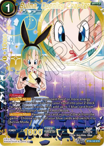 Bulma, Opening Chapter (SCR) (BT30-149) — card price