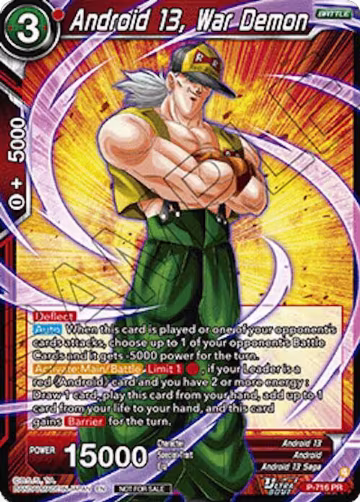 Android 13, War Demon (P-716), Promotion Cards — DB Super card price