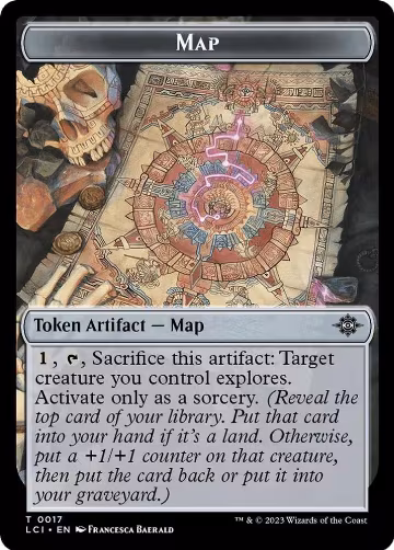 Treasure (0018) // Map Double-Sided Token (17 // 18), The Lost Caverns of Ixalan — Magic card price