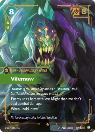 Vilemaw (060/219), Unleashed — Riftbound card price