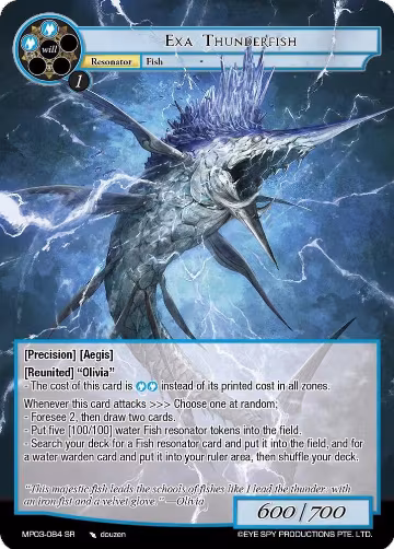 Exa Thunderfish (MP03-084 SR), Masterpiece Collection 03 "Dimensional Hope" — Force of Will card price