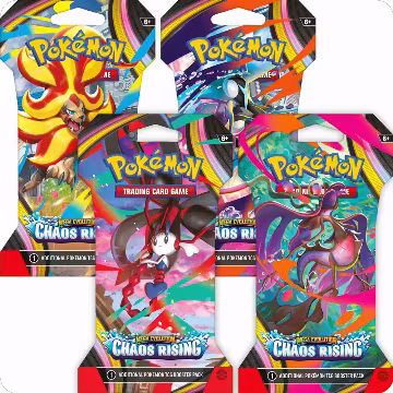 Chaos Rising Sleeved Booster Pack Art Bundle [Set of 4], Chaos Rising — Pokémon sealed product price