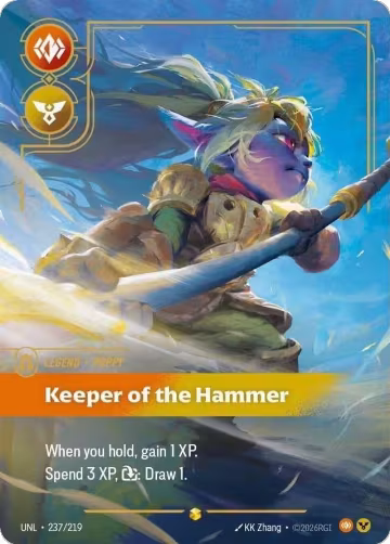 Poppy, Keeper of the Hammer (Overnumbered) (237/219), Unleashed — Riftbound card price