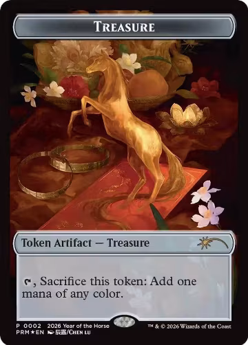 Treasure Token (Year of the Horse 2026) (2), Standard Showdown Promos — Magic card price