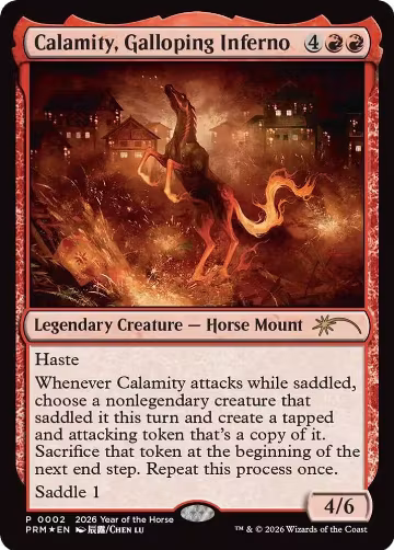 Calamity, Galloping Inferno (Year of the Horse 2026) (2), Standard Showdown Promos — Magic card price