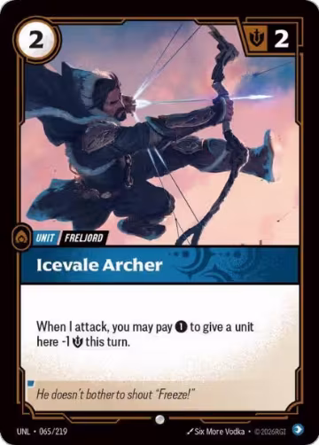Icevale Archer (065/219), Unleashed — Riftbound card price