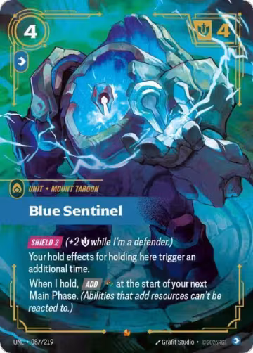 Blue Sentinel (087/219), Unleashed — Riftbound card price