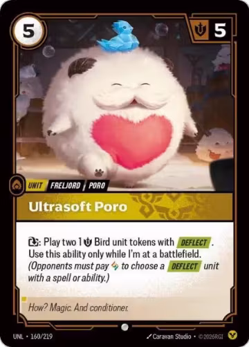 Ultrasoft Poro (160/219), Unleashed — Riftbound card price