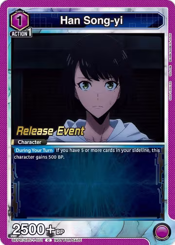 Han Song-yi (001) (UE17BT/SLG-1-001), SOLO LEVELING Release Event Cards — Union Arena card price