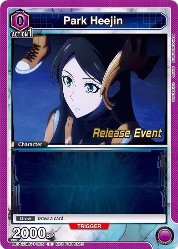 Park Heejin (005) (UE17BT/SLG-1-005), SOLO LEVELING Release Event Cards — Union Arena card price