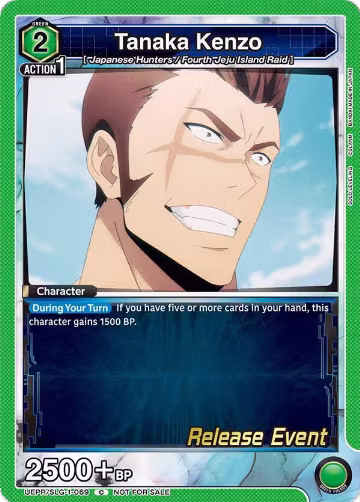 Tanaka Kenzo (UE17BT/SLG-1-069), SOLO LEVELING Release Event Cards — Union Arena card price