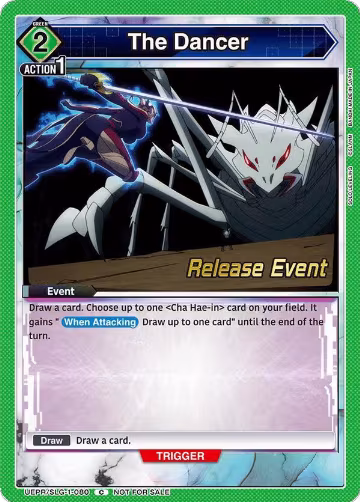 The Dancer (UE17BT/SLG-1-080), SOLO LEVELING Release Event Cards — Union Arena card price