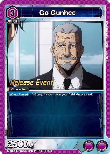 Go Gunhee (UE17BT/SLG-1-012), SOLO LEVELING Release Event Cards — Union Arena card price