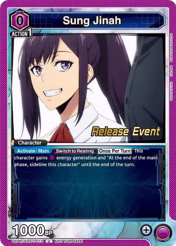 Sung Jinah (013) (UE17BT/SLG-1-013), SOLO LEVELING Release Event Cards — Union Arena card price