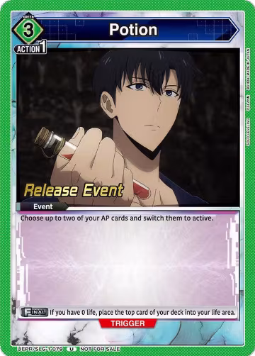 Potion (UE17BT/SLG-1-079), SOLO LEVELING Release Event Cards — Union Arena card price