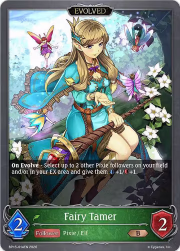 Fairy Tamer (Evolved) (BP16-014EN), New World Genesis — Shadowverse card price