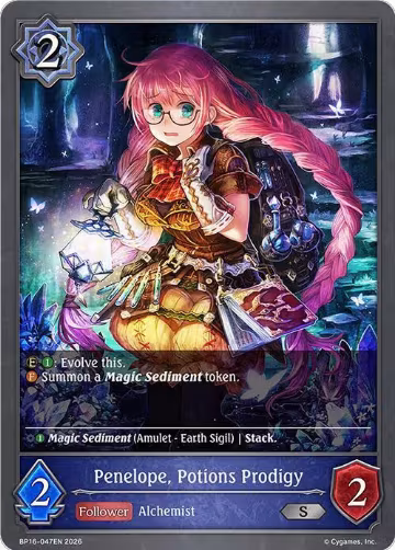 Penelope, Potions Prodigy (BP16-047EN), New World Genesis — Shadowverse card price