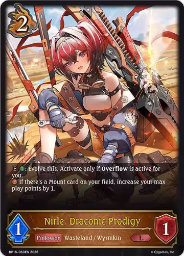 Nirle, Draconic Prodigy (BP16-060EN), New World Genesis — Shadowverse card price
