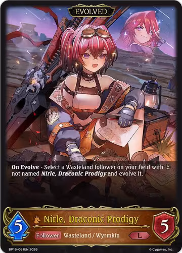 Nirle, Draconic Prodigy (Evolved) (BP16-061EN), New World Genesis — Shadowverse card price