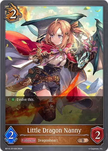 Little Dragon Nanny (BP16-071EN), New World Genesis — Shadowverse card price