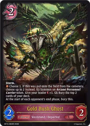 Gold Rush Ghost (BP16-080EN), New World Genesis — Shadowverse card price