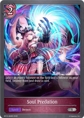 Soul Predation (BP16-088EN), New World Genesis — Shadowverse card price