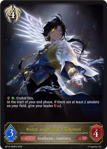 Rodeo, Anathema of Judgment (BP16-096EN), New World Genesis — Shadowverse card price