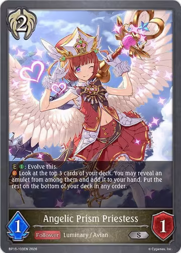 Angelic Prism Priestess (BP16-103EN), New World Genesis — Shadowverse card price