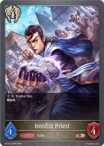 Ironfist Priest (BP16-107EN), New World Genesis — Shadowverse card price