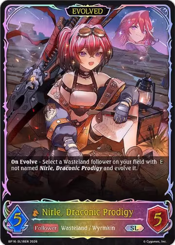 Nirle, Draconic Prodigy (Evolved) (SL) (BP16-SL18EN), New World Genesis — Shadowverse card price