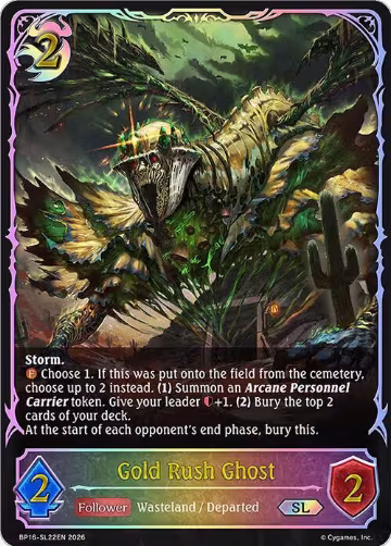Gold Rush Ghost (SL) (BP16-SL22EN), New World Genesis — Shadowverse card price