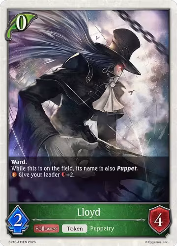 Lloyd (BP16-T11EN), New World Genesis — Shadowverse card price