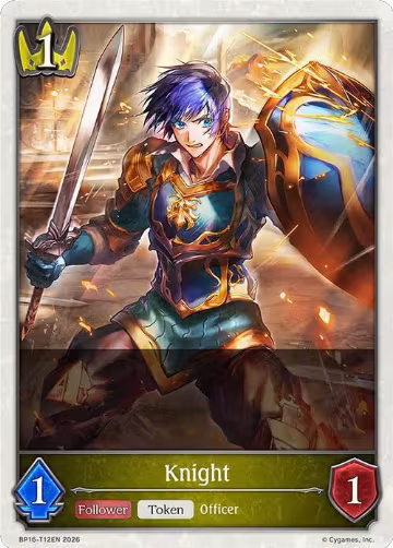 Knight (BP16-T12EN), New World Genesis — Shadowverse card price