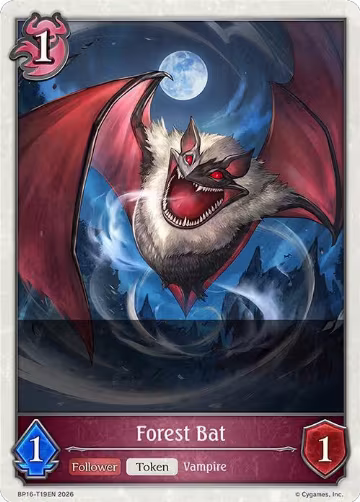 Forest Bat (BP16-T19EN), New World Genesis — Shadowverse card price