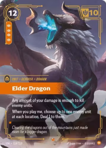 Elder Dragon (118/219), Unleashed — Riftbound card price