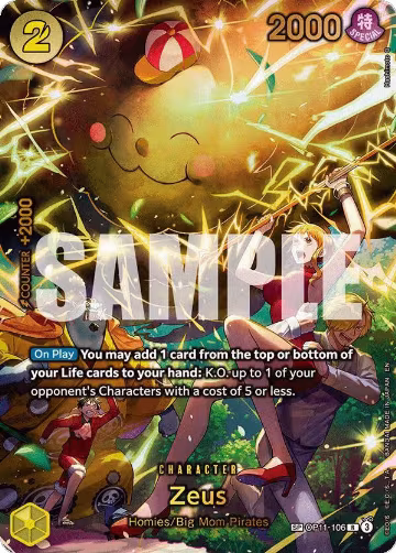 Zeus (SP) (OP11-106) — card price