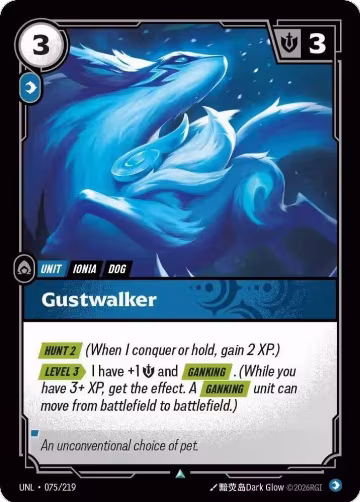 Gustwalker (075/219), Unleashed — Riftbound card price