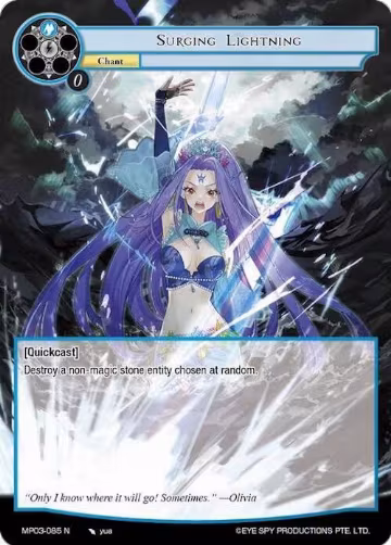 Surging Lightning (MP03-085 N), Masterpiece Collection 03 "Dimensional Hope" — Force of Will card price