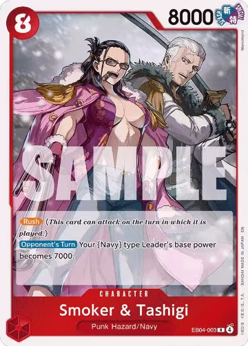 Smoker & Tashigi (EB04-003), Adventure on Kami's Island — One Piece card price