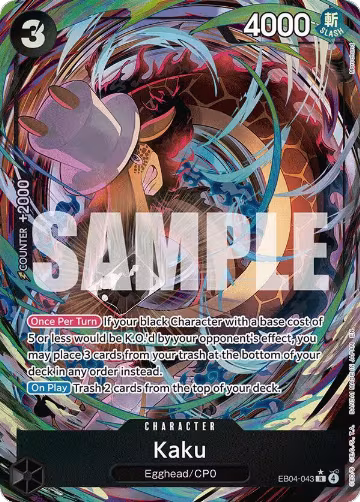 Kaku (Alternate Art) (EB04-043), Adventure on Kami's Island — One Piece card price